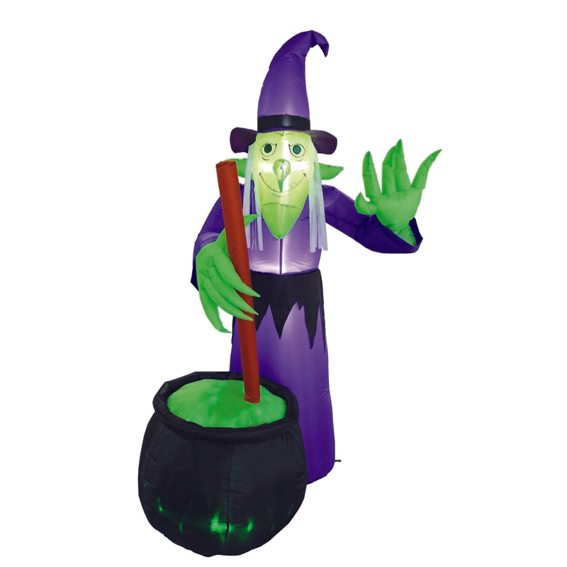 CELEBRATIONS - Celebrations Four Season 6 ft. Prelit Witch With Cauldron Inflatable