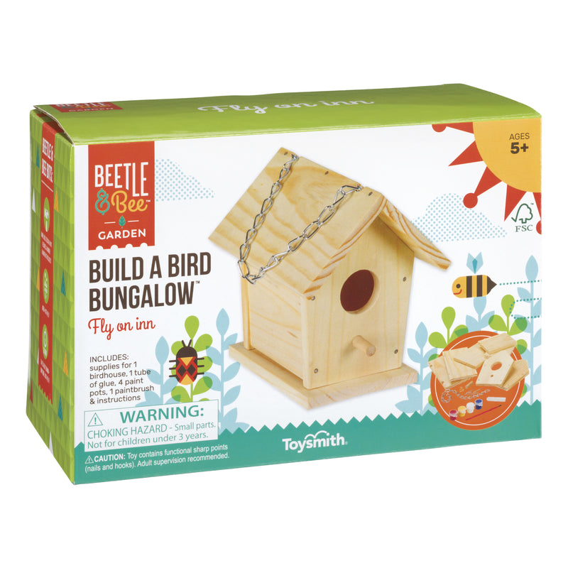 TOYSMITH - Toysmith Beetle & Bee Building Kit Hardwood Brown 7 pc