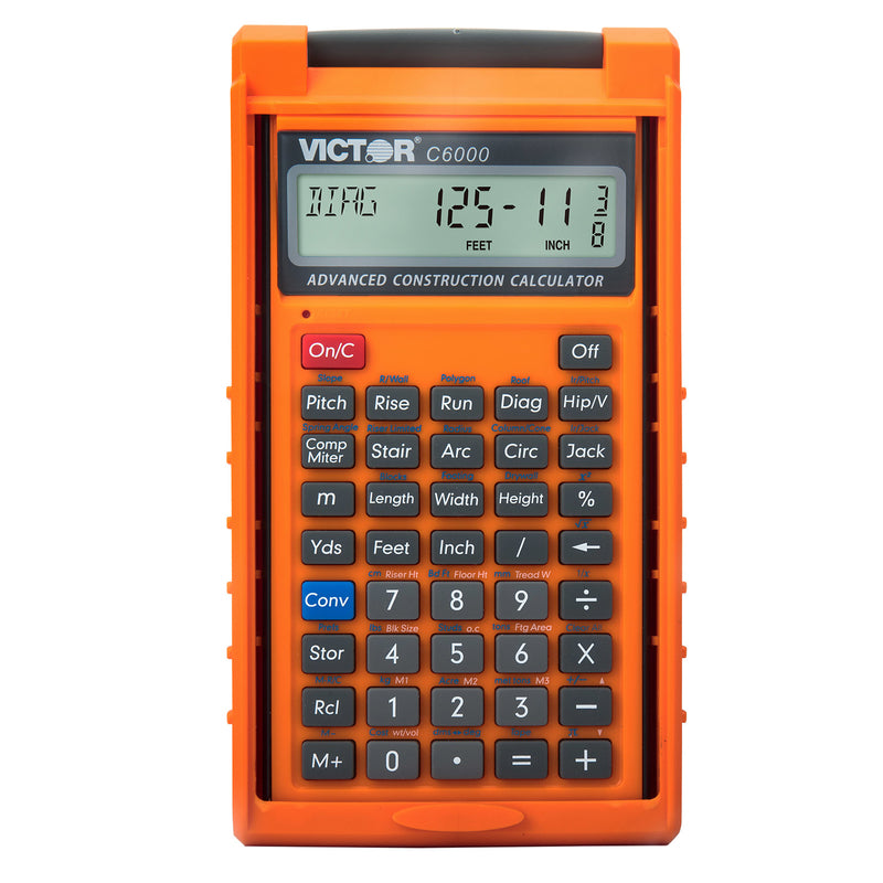 VICTOR - Victor C6000 Orange 8 digit Construction Calculator