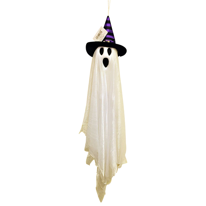 FUN WORLD - Fun World 27 in. Friendly Ghost with Hat Hanging Decor