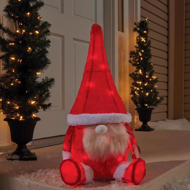 CELEBRATIONS - Celebrations LED Red Gnome 2 ft. Yard Decor