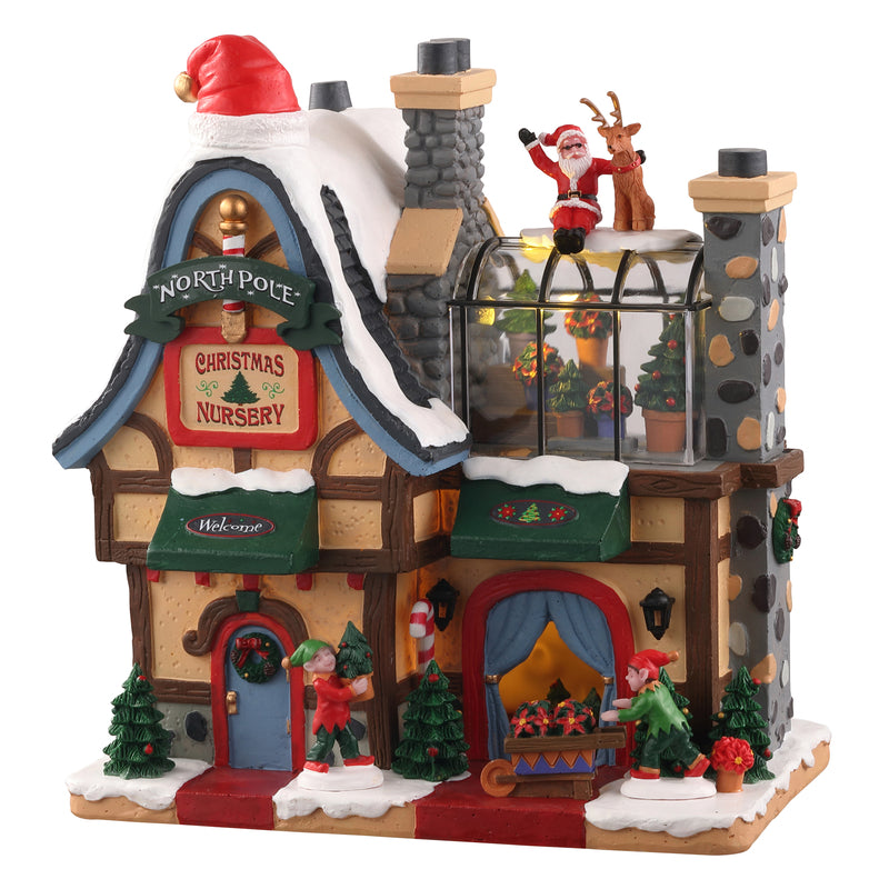 LEMAX - Lemax Multicolored North Pole Nursery Christmas Village 7.5 in.