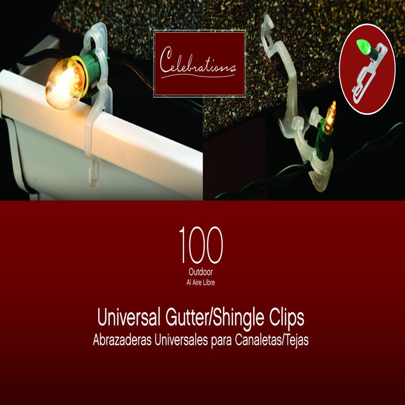 CELEBRATIONS - Celebrations Outdoor Light Clip Plastic 100 ct