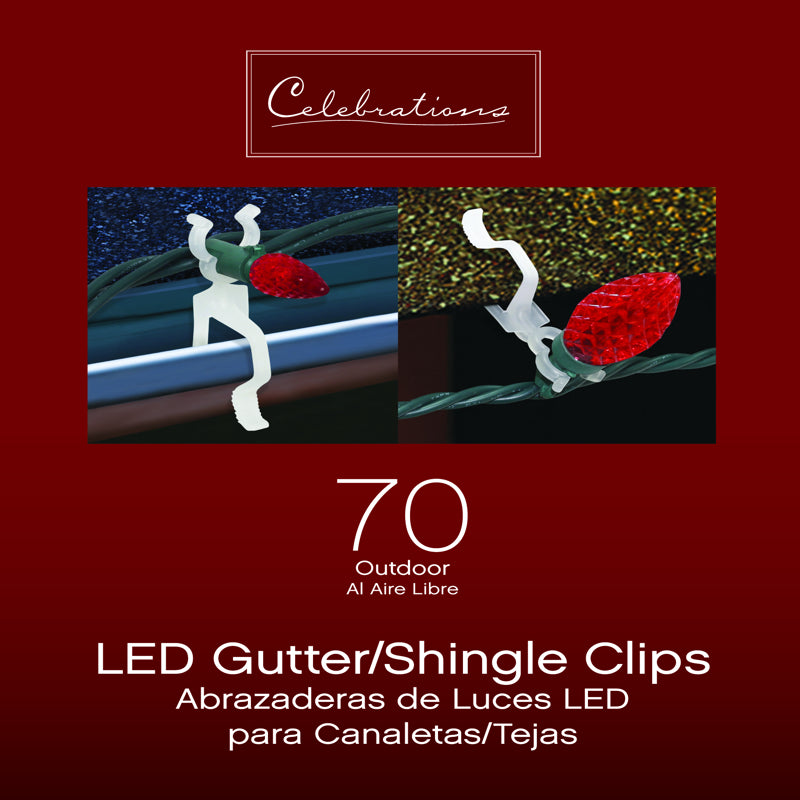 CELEBRATIONS - Celebrations Outdoor Light Clip 70 ct