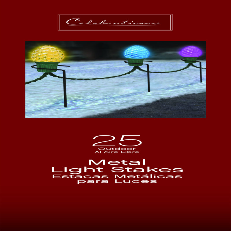 CELEBRATIONS - Celebrations Outdoor Light Stake 25 ct [71002-25BOSACP]