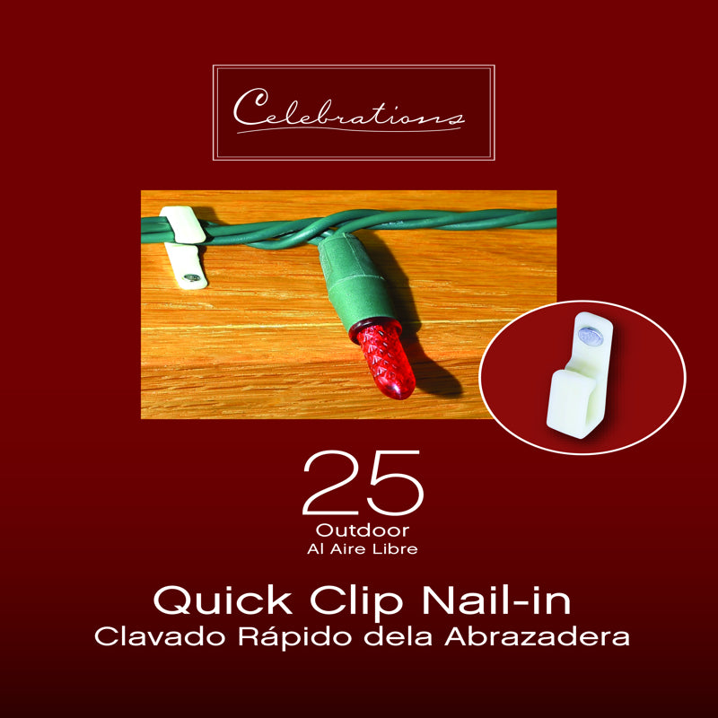 CELEBRATIONS - Celebrations Outdoor Clip Nail-in 25 ct