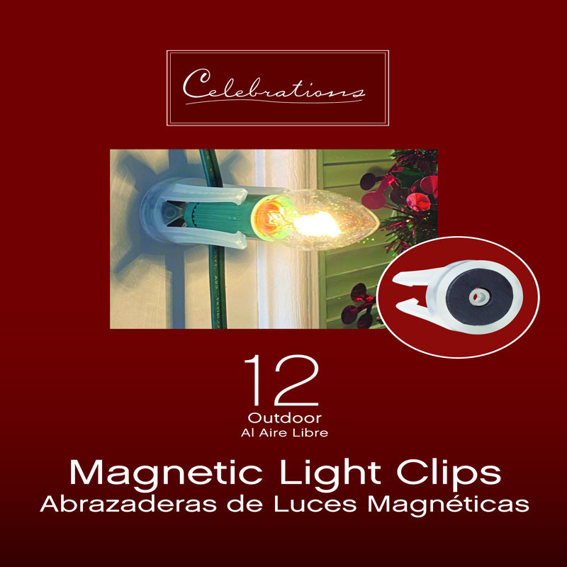 CELEBRATIONS - Celebrations In/Outdoor Magnetic Light Clip 12 ct