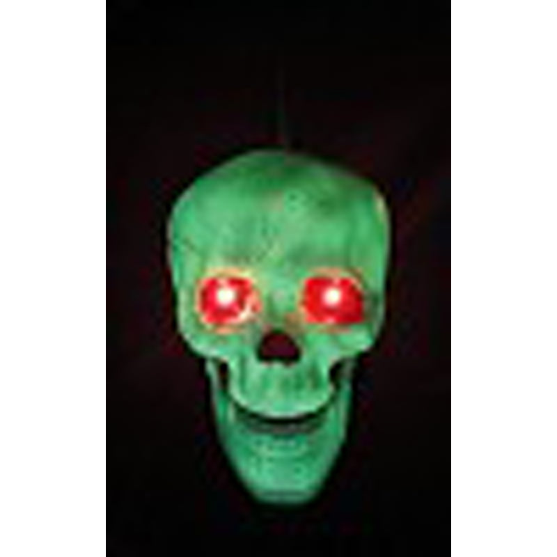 SEASONS - Seasons Crazy Bones 6 in. Prelit Skull Halloween Decor