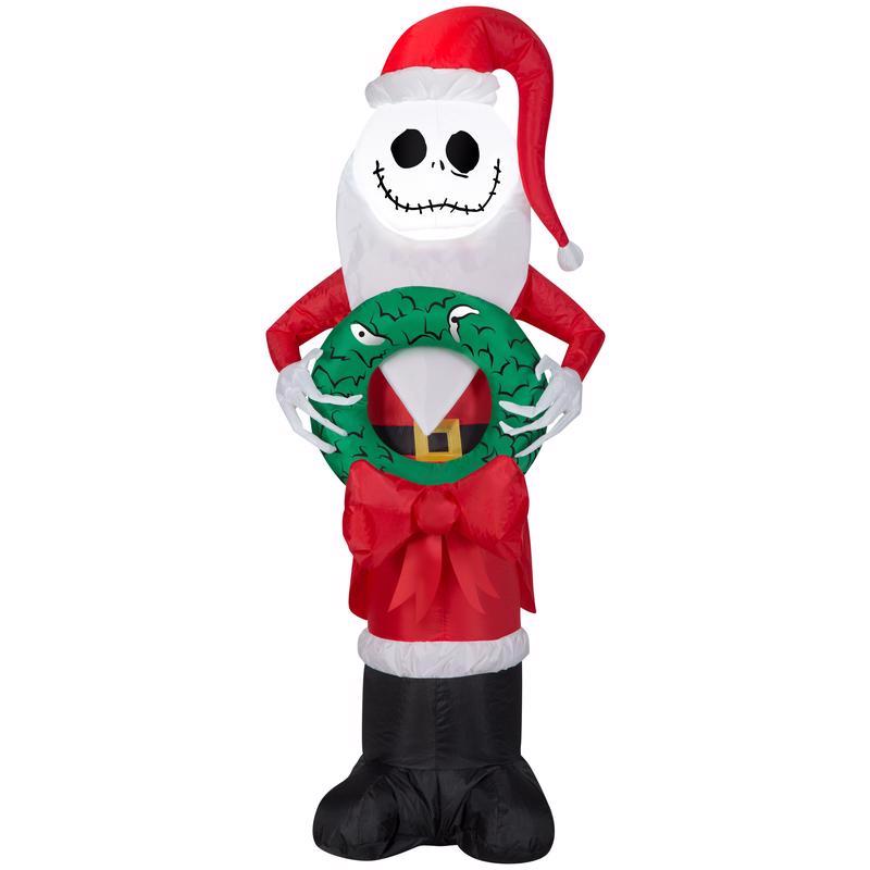 GEMMY - Gemmy Jack Skellington as Santa 3.5 ft. Inflatable