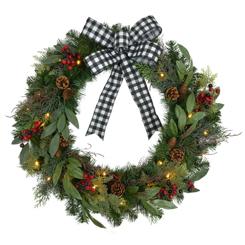 CELEBRATIONS - Celebrations 30 in. D LED Prelit Warm White Wreath - Case of 4