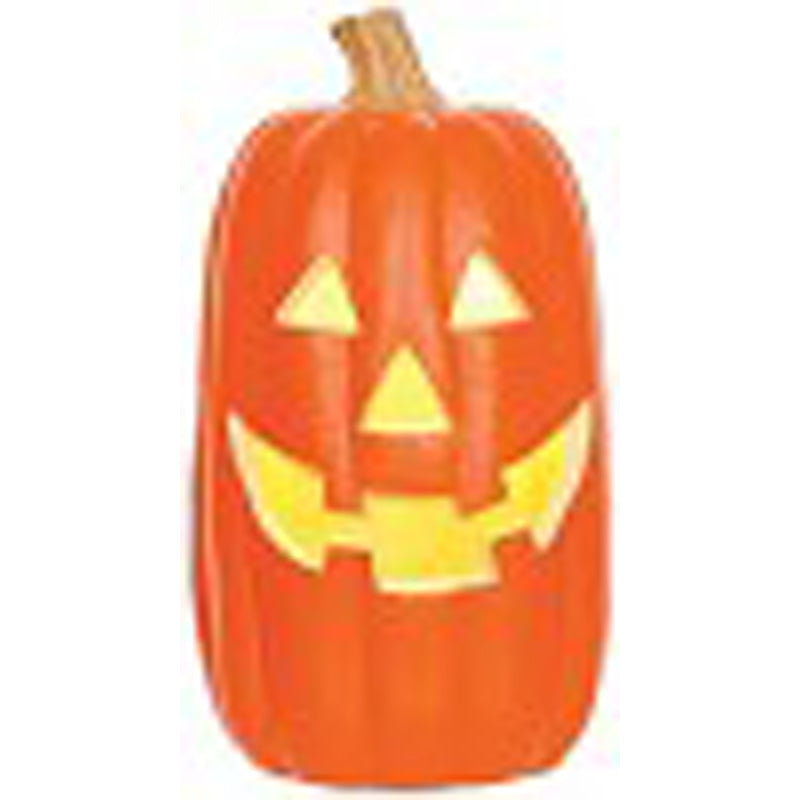 SEASONS - Seasons Pumpkin Yellow 16 in. Prelit Pumpkin Halloween Decor - Case of 4