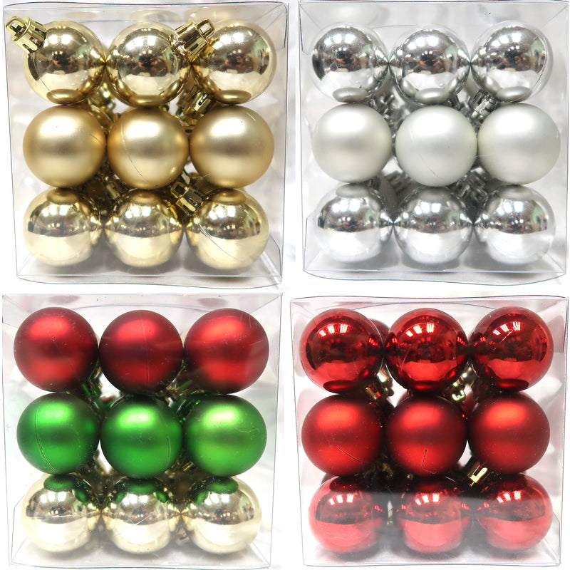 CELEBRATIONS - Celebrations Assorted Shiny and Matte Ornaments 6.35 in. - Case of 24