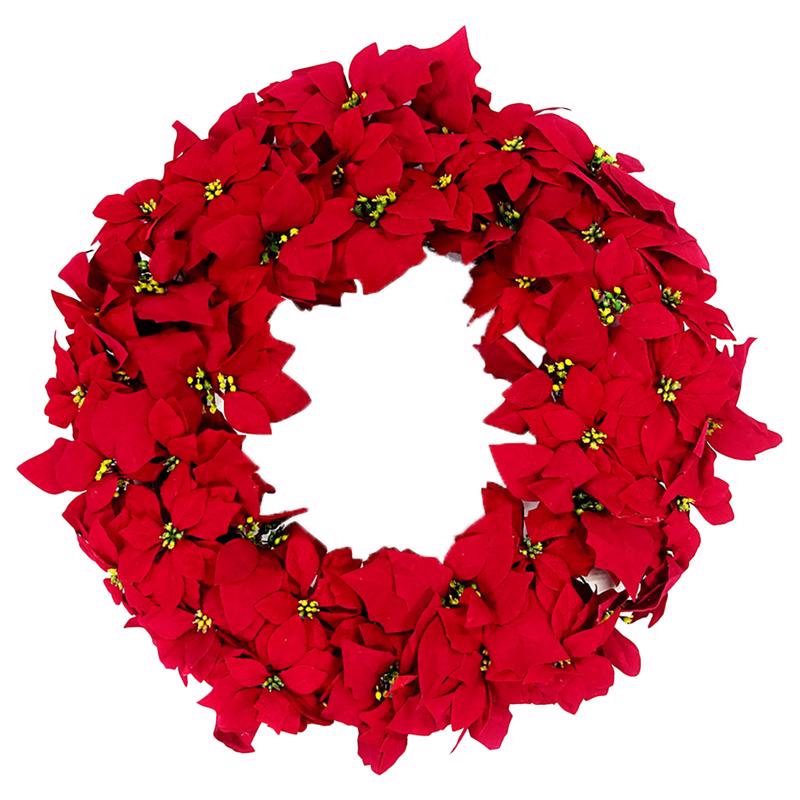 CELEBRATIONS - Celebrations Red Poinsettia Indoor Christmas Decor 24 in.