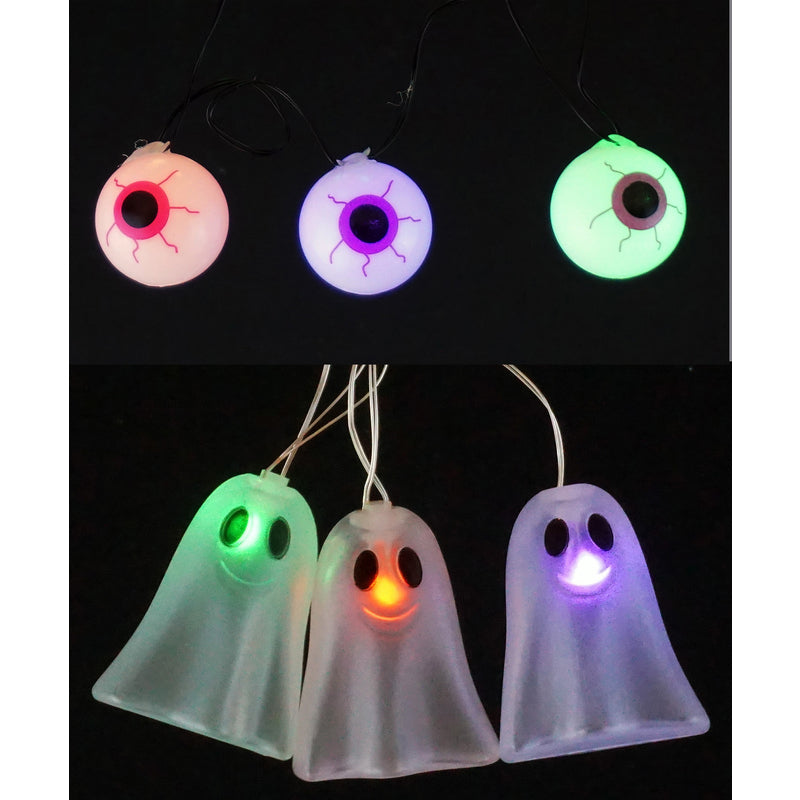 CELEBRATIONS - Celebrations Warm White LED Prelit Ghost & Eyeball Lights - Case of 12