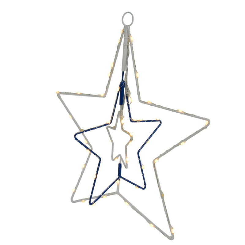 CELEBRATIONS - Celebrations LED Clear/Warm White Star 12 in. Hanging Decor