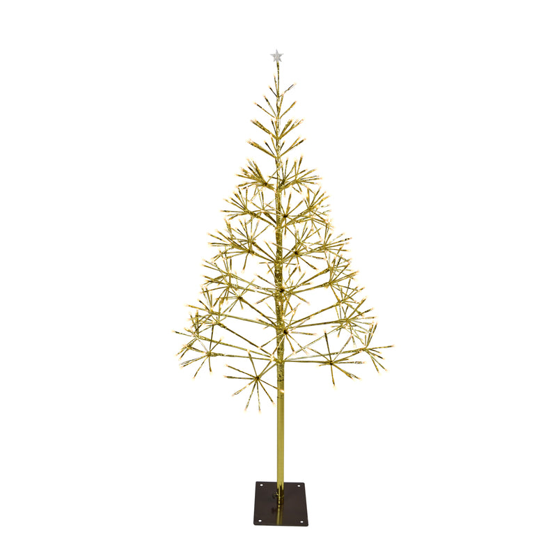 CELEBRATIONS - Celebrations Platinum LED Warm White Shimmering Tree 4.5 ft. Pathway Decor