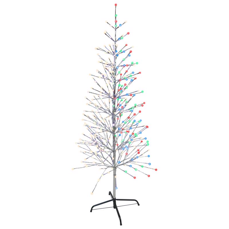 CELEBRATIONS - Celebrations Platinum LED Multi Twig Tree 5 ft. Yard Decor