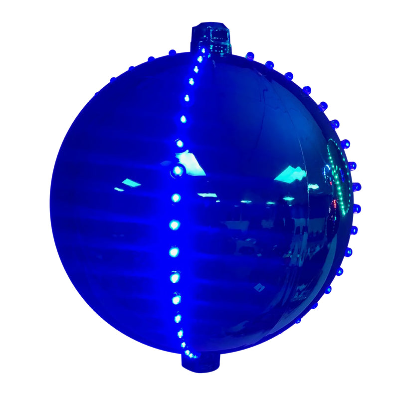 CELEBRATIONS - Celebrations Platinum LED Blue Lighted Ornament 6 in. Hanging Decor