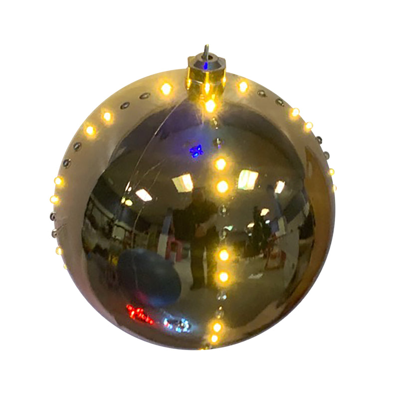 CELEBRATIONS - Celebrations Platinum LED Clear/Warm White Lighted Ornament 6 in. Hanging Decor