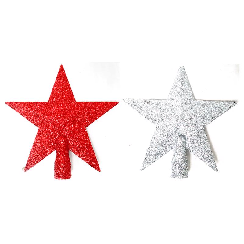 CELEBRATIONS - Celebrations Home Mini Glitter Star Tree Topper 6 in. - Case of 24