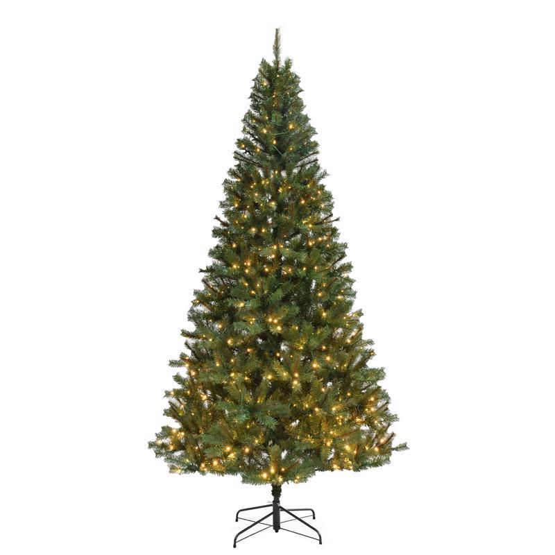 CELEBRATIONS - Celebrations 7-1/2 ft. Slim LED 450 lights Spruce Color Changing Christmas Tree