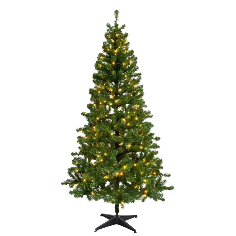 CELEBRATIONS - Celebrations 7 ft. Slim LED 400 lights Pine Christmas Tree