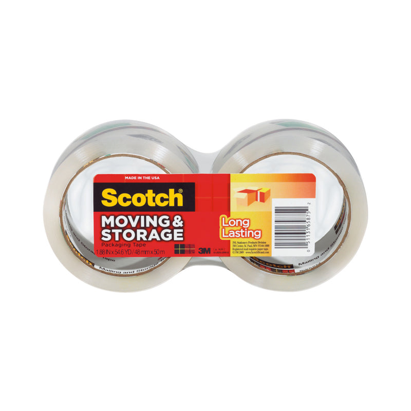 3M - Scotch 1.88 in. W X 54.6 yd L Packing Tape Clear [3650-2]