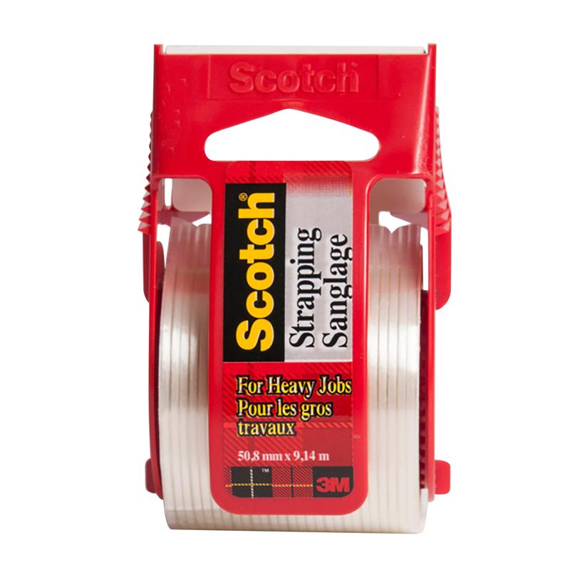 3M - Scotch 1.88 in. W X 360 in. L Strapping Tape Clear - Case of 6