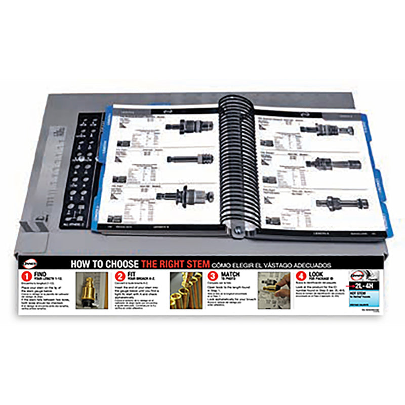 DANCO - Gray Metal Stem ID Book and Gauge Fixture