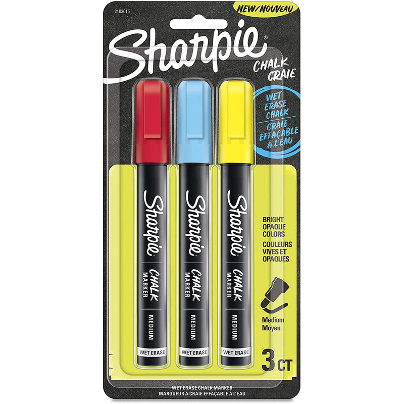 SHARPIE - Sharpie Assorted Medium Tip Chalk Marker 3 pk [2103015]