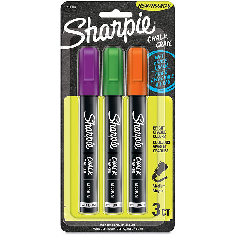 SHARPIE - Sharpie Assorted Medium Tip Chalk Marker 3 pk - Case of 4 [2103006]