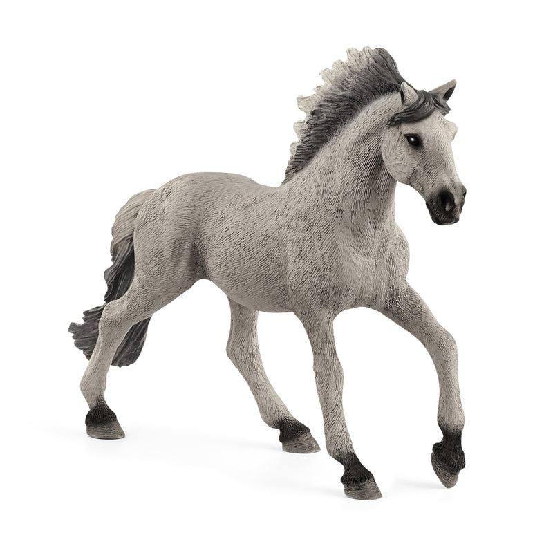 SCHLEICH - Schleich Farm World Sorraia Mustang Stallion Toy Black/Gray 1 pc