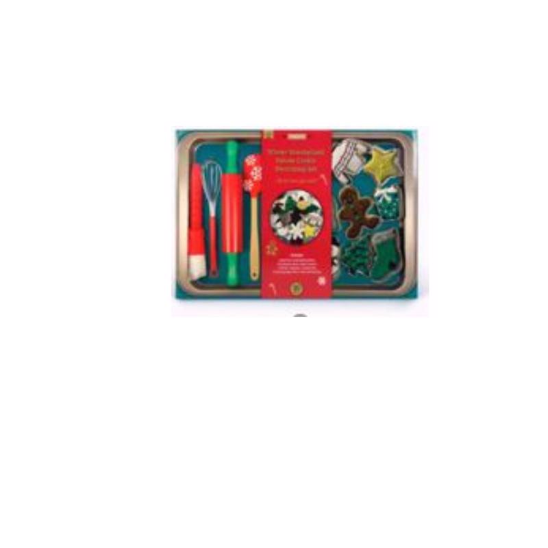 HANDSTAND KITCHEN - Handstand Kitchen Winter Wonderland Snowflake Deluxe Cookie Decorating Set 30 pc