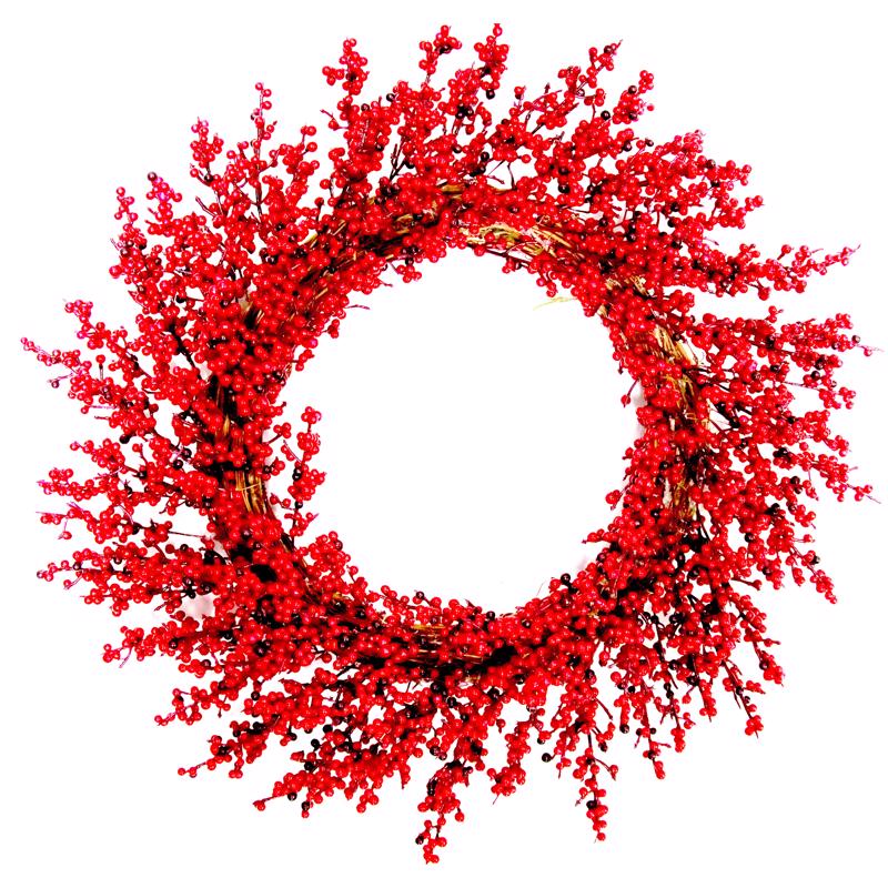 CELEBRATIONS - Celebrations 22 in. D Red Cranberry Wreath