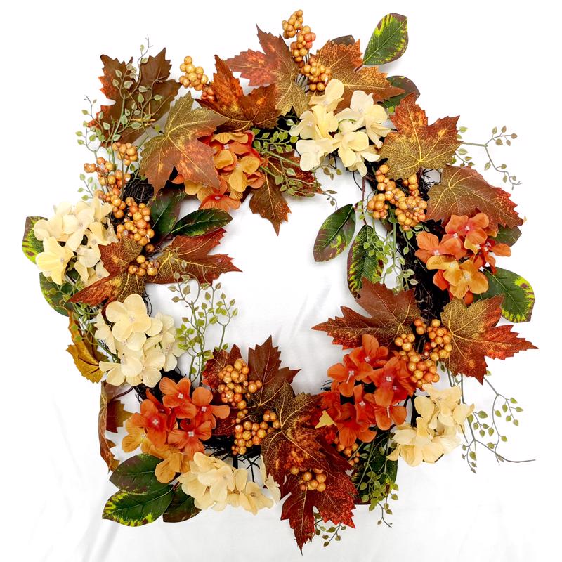 CELEBRATIONS - Celebrations 22 in. D Harvest Pumpkin Wreath