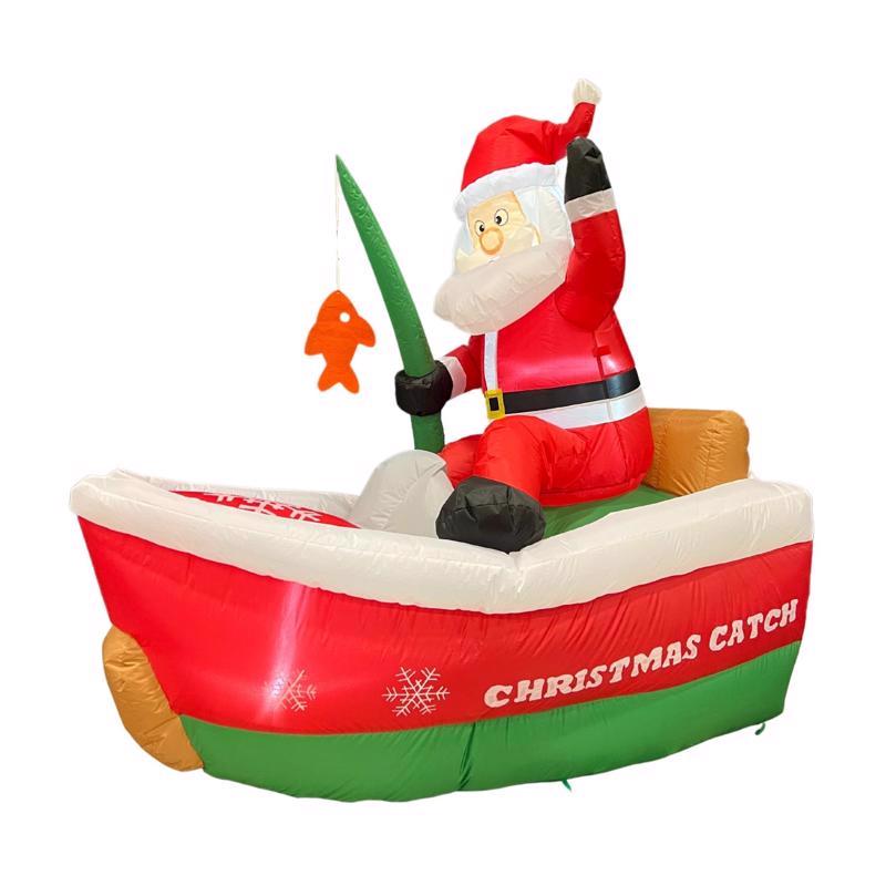 CELEBRATIONS - Celebrations Fishing Santa 5 ft. Inflatable