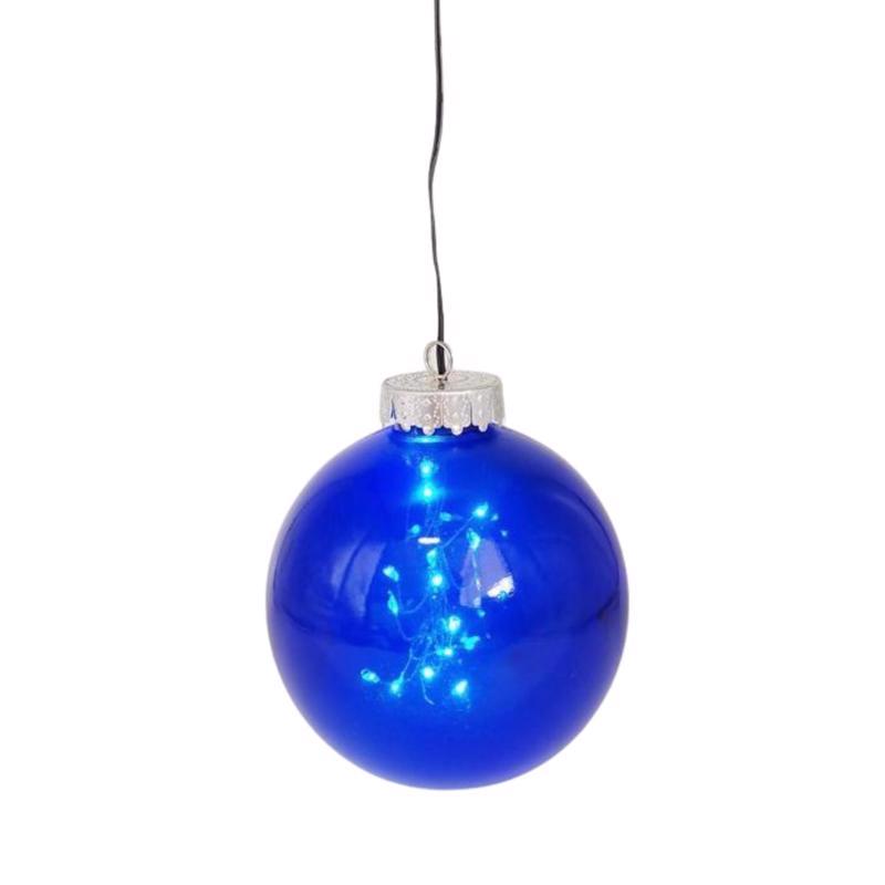 CELEBRATIONS - Celebrations LED Blue Ornament 5 in. Hanging Decor