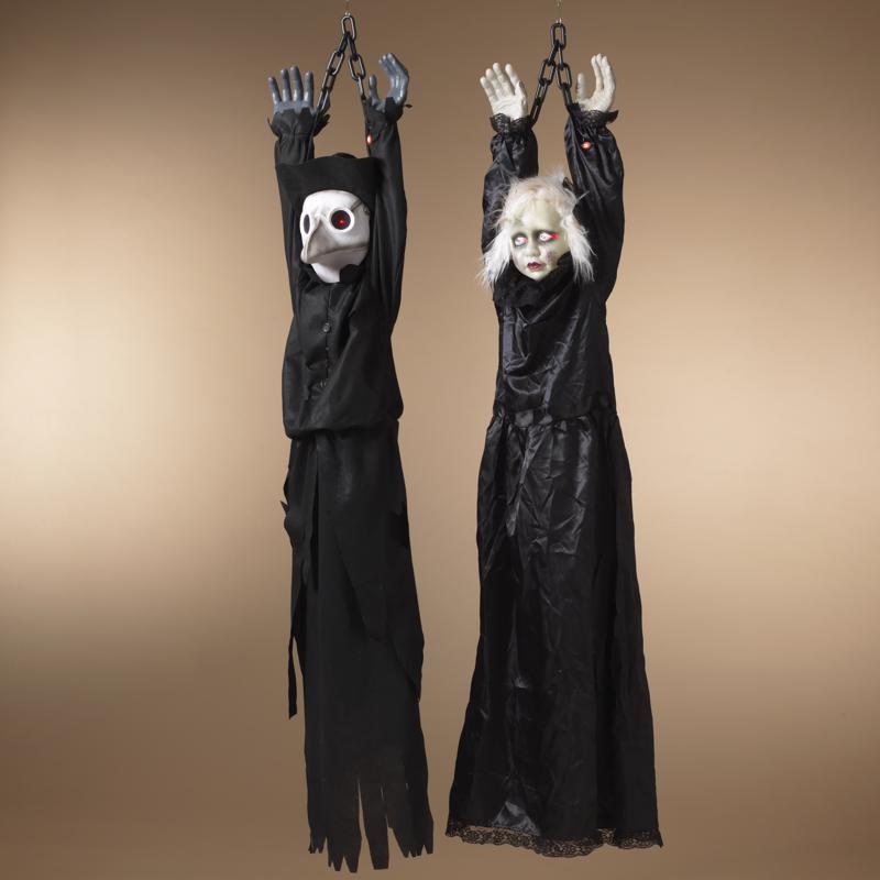 GERSON - Gerson 4 ft. Lighted Animated Hanging Figurine Halloween Decor