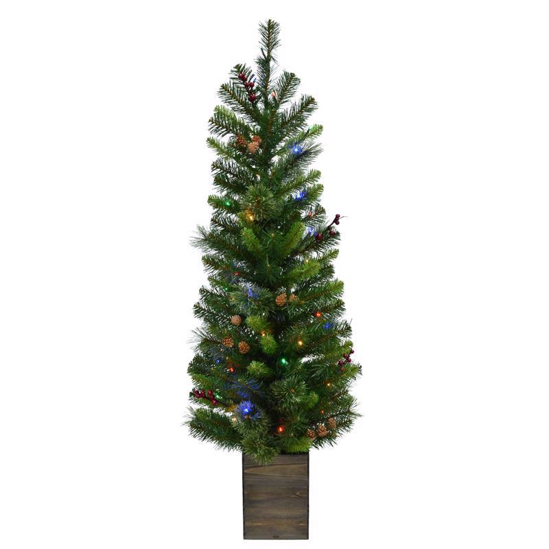 CELEBRATIONS - Celebrations 4 ft. Pencil LED 50 ct Potted Tree Christmas Tree [TMPPT40BOMUA]