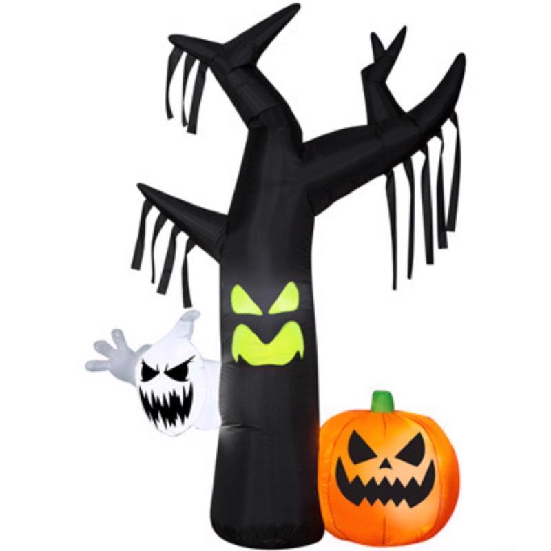 GEMMY - Gemmy Airblown 7 ft. LED Prelit Ghostly Tree Scene Inflatable