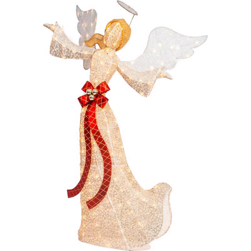 CELEBRATIONS - Celebrations Incandescent Lighted Angel 5 ft. Yard Decor