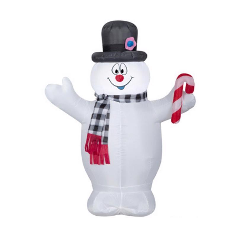 GEMMY - Gemmy Airblown Frosty Plaid Scarf 3.5 ft. Inflatable