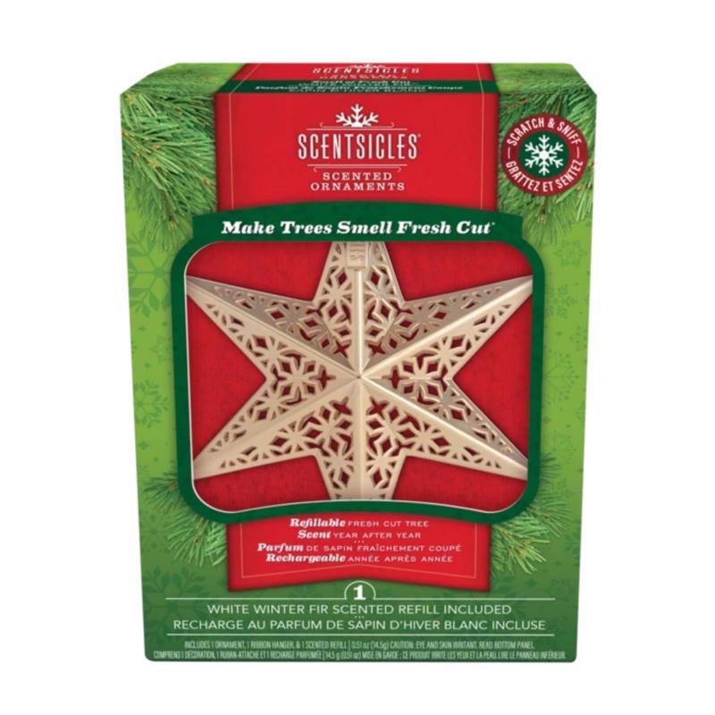 SCENTSICLES - Scentsicles Gold Scented Decorative Star Ornament