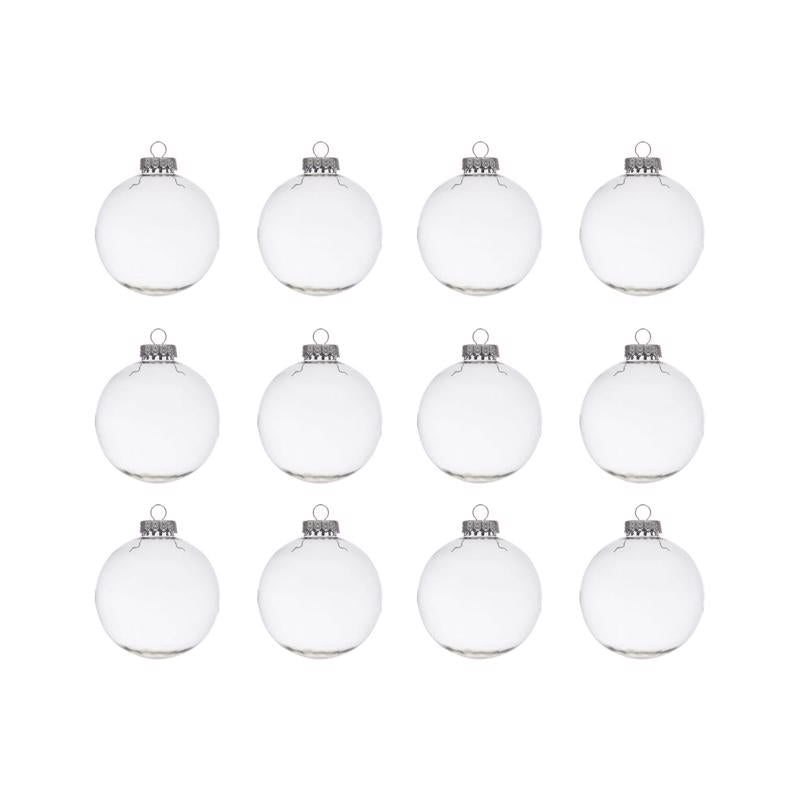 CELEBRATIONS - Celebrations Home Clear Round Ornaments 3 in. [C-22210A]