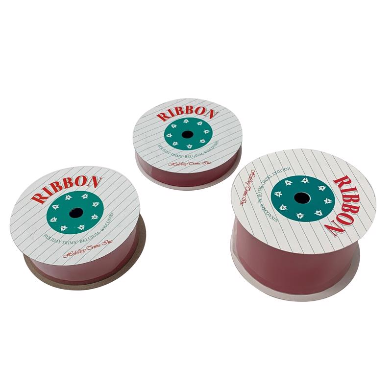 HOLIDAY TRIMS - Holiday Trims Red Christmas Ribbon - Case of 24