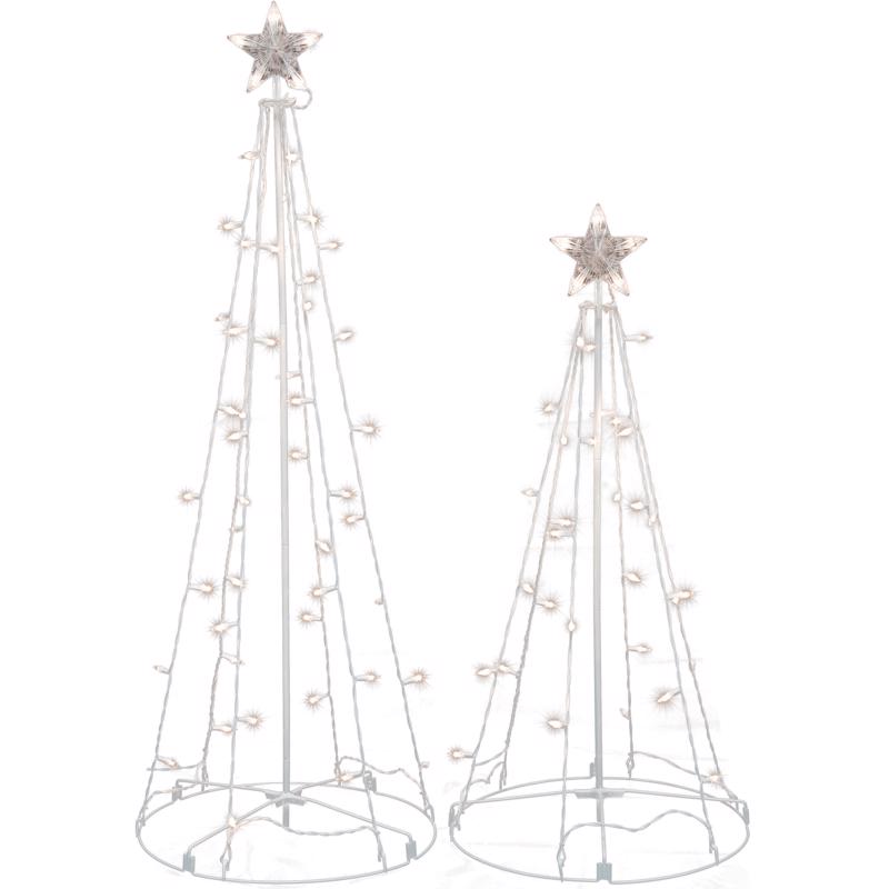 CELEBRATIONS - Celebrations LED Cool White String Light Tree 3 ft. and 4 ft. Yard Decor