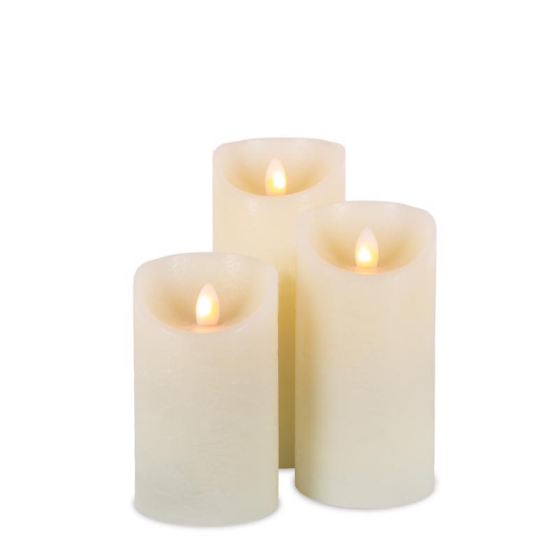 GERSON - Gerson LED Bisque Flameless Candles 8 in.