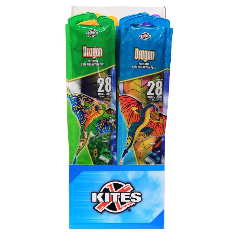 X KITES - X Kites Dragon Kites Polyester Assorted - Case of 24