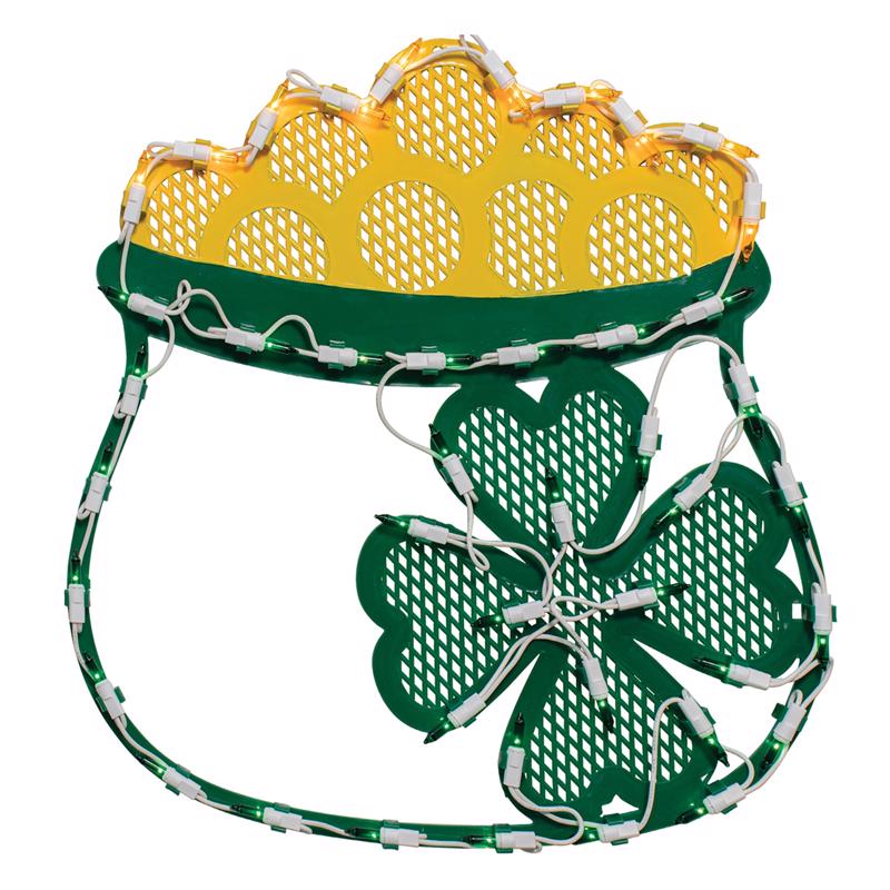 IG DESIGN - IG Design St. Patrick's Day Lighted Standard Ornamental 1 pc
