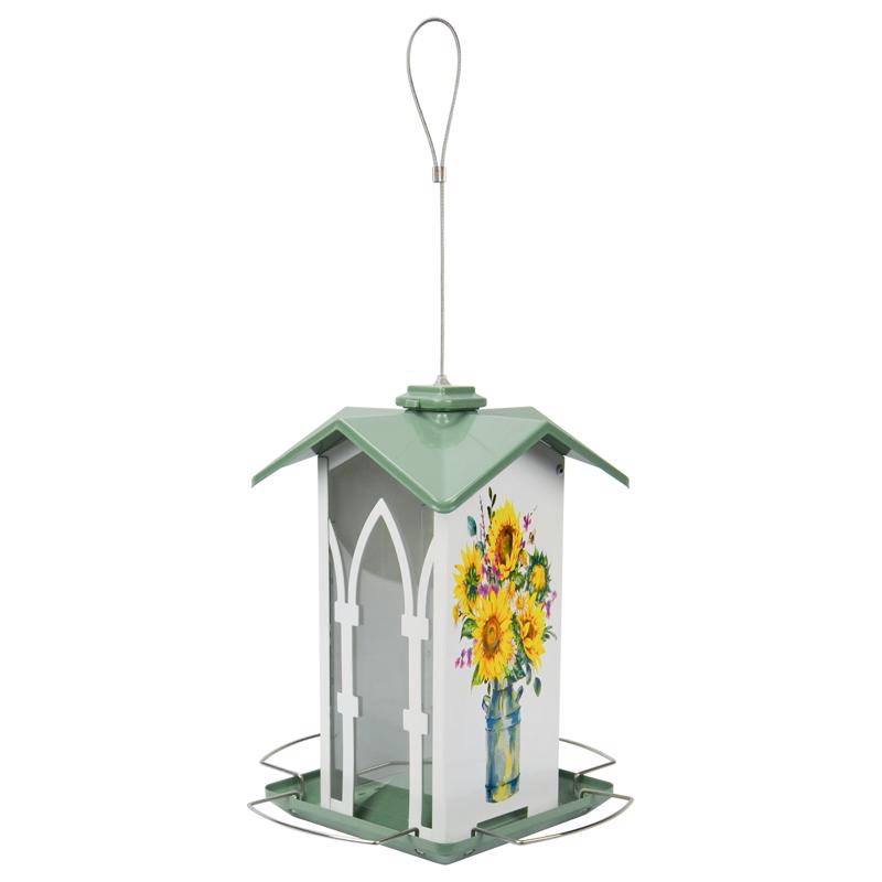 NATURE'S WAY - Nature's Way Wild Bird 1.56 qt. cap. Metal Country Cottage Gazebo Bird Feeder 4 ports